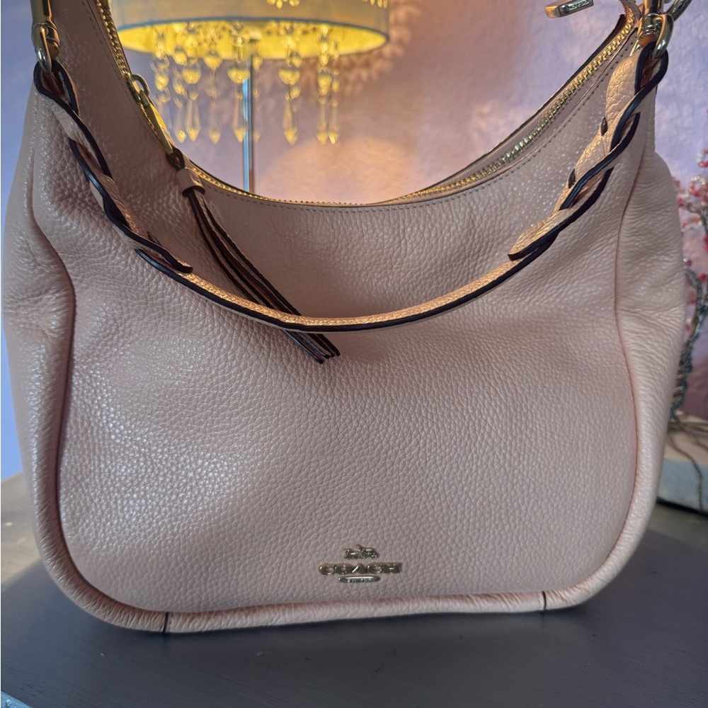 Coach Peach Leather Women's Bag